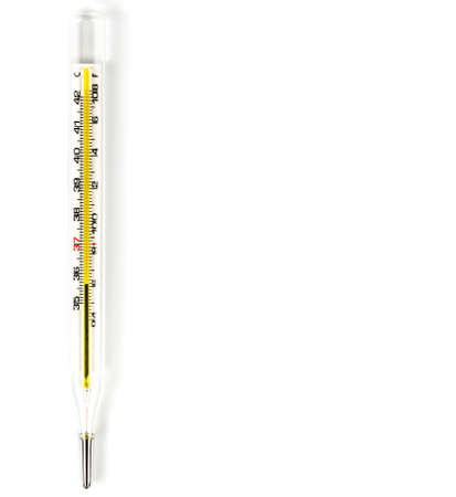 clinical thermometer ill isolated on a white background