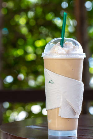 Espresso frappe coffee  ,ice coffee.の写真素材