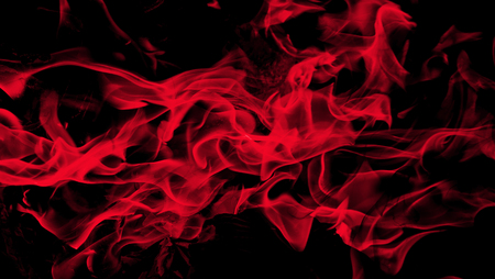 Fire flames on abstract art black background texture