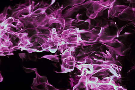 Fire flames on abstract art black background texture