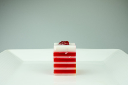 Sweets Jelly candies colorful on white backgroundの写真素材