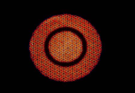 Infrared radiation technology on ceramic pattern of gas stove