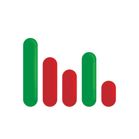 Trading Graphic Vector Design, Web Chart, Stock Chartのイラスト素材