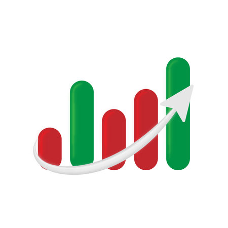 Trading Graphic Vector Design, Web Chart, Stock Chartのイラスト素材