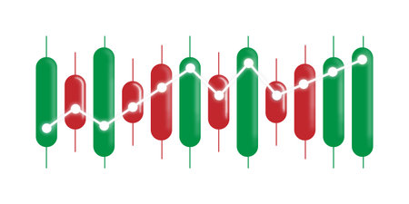 Trading Graphic Vector Design, Web Chart, Stock Chartのイラスト素材