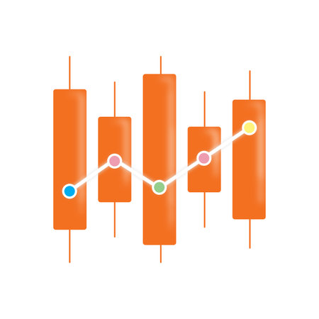 Trading Graphic Vector Design, Web Chart, Stock Chartのイラスト素材