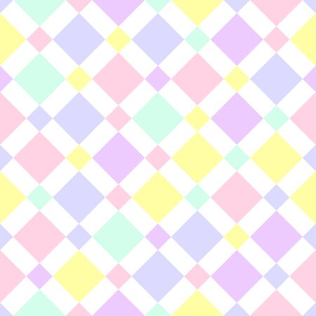 Seamless vector colorful fantasy rhombus pattern. Abstract patternのイラスト素材