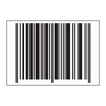 Vector flat icon of a barcode. Black and white isolated objectのイラスト素材