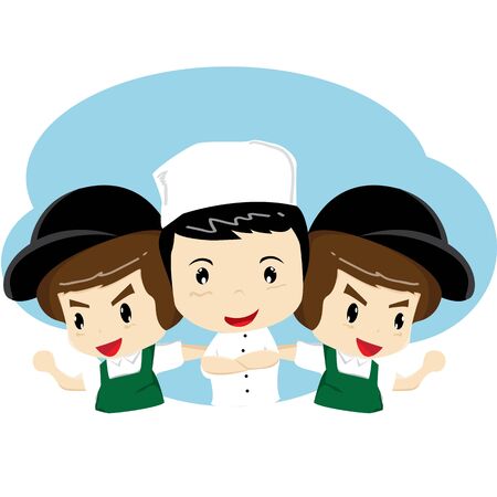 Character Cute  kitchenのイラスト素材