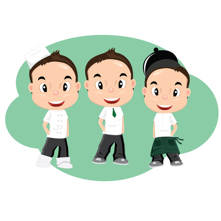 Character Cute  kitchenのイラスト素材