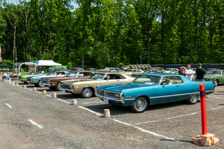 Exhibition of old cars Chrysler C Bodyのeditorial素材