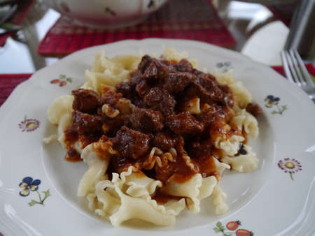 Spatzler with beefの写真素材