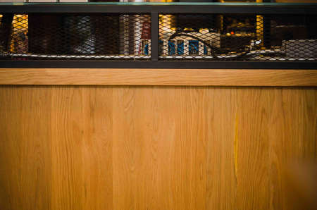 Background wood with steel grateの写真素材