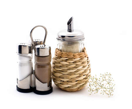 ingredient and spices on the white backgroundの写真素材