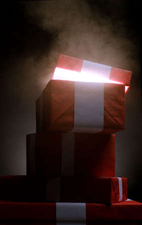 magiñ long waited  Chritmass presents from Santa の写真素材