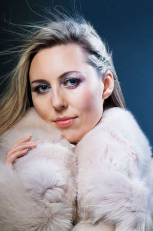 glamour portrait of a young beautiful girlの写真素材