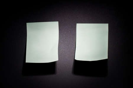 a sticker glued to the black backgroundの写真素材