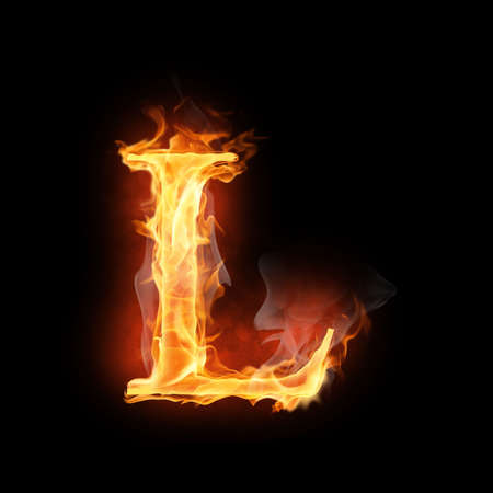 bright flamy symbol on the black background bright flamy symbol on the black background