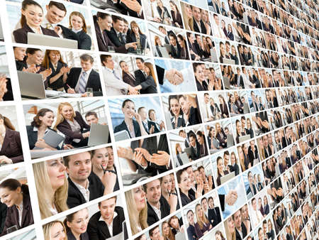 team of successful smiling young business peopleの写真素材