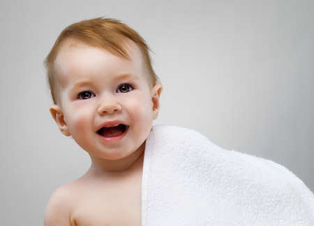 a beautiful child enjoying lifeの写真素材