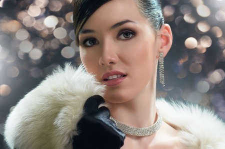 beautiful girl in vintage style