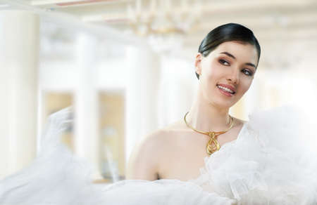 woman dancing in the ballroomの写真素材