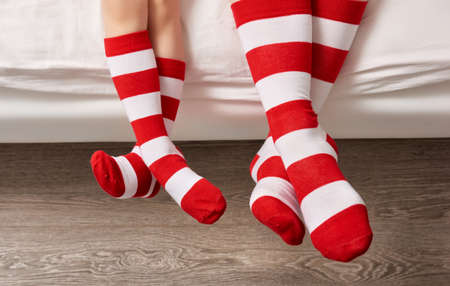 sole of the feet of family