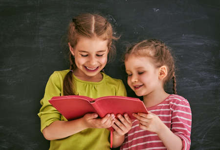 Kids are learning in classの写真素材