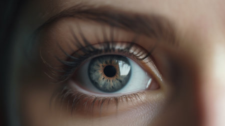 Woman's eyes close upの素材
