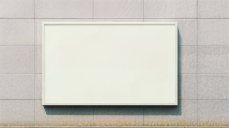 Realistic empty frame on wall. Perfect for your presentations. Generative AIの素材