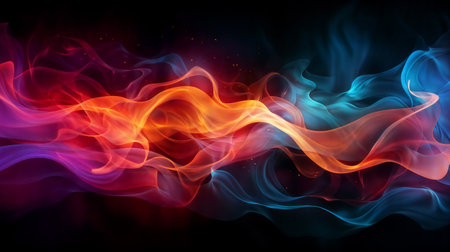 blurry bright background abstraction with coloured lines. Generative AIの素材