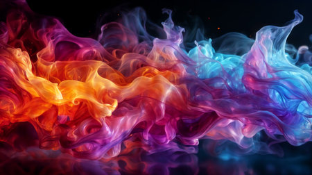 blurry bright background abstraction with coloured lines. Generative AIの素材