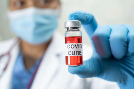 Covid-19 coronavirus vaccine development medical for doctor use to treat illness patients at...