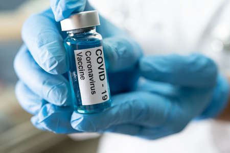 Covid-19 coronavirus vaccine development medical for doctor use to treat illness patients at...