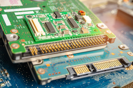 Repairing and upgrade circuit mainboard of notebook, electronic, computer hardware and technology...