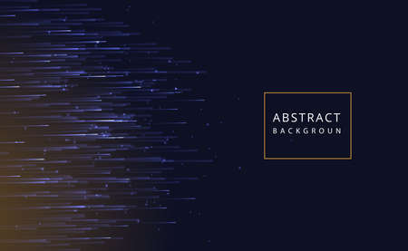 High speed lines moving concept.Technological background. Line moving in motion forward over dark blue background.Vector Illsutration EPS 10のイラスト素材