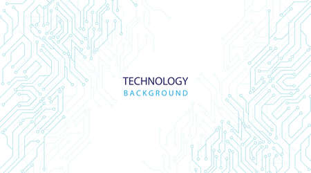 Technology circuit diagram concept. High tech circuit board connection system.Vector abstract...