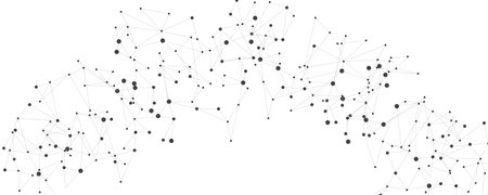 Geometric mesh lines on a white background. Triangle pattern. Geometric abstract background with simple Triangle elements.のイラスト素材