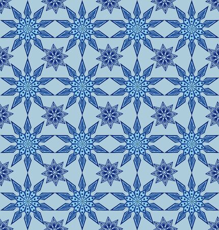 Seamless pattern with snowflakes. Winter Christmas and new year theme. Can be used for Souvenirs, fabric printing and typography.のイラスト素材