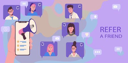 An invitation for friends or employees to join a project or group of social networks. Referral...