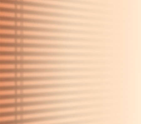 Overlay shadow from window blinds on floor and wall. Transparent reflection sun effect and natural...