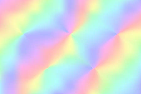 Rainbow fantasy background. Holographic illustration in pastel colors. Multicolored sky. Vectorのイラスト素材