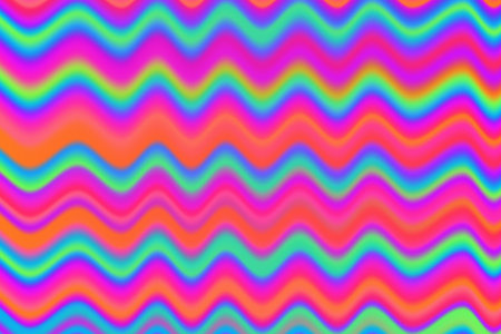 Rainbow wavy background. Striped multicolor gradient pattern. Vector bright banner.のイラスト素材
