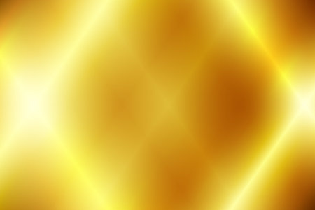 Mirror texture background. Golden metal foil. Chrome gloss backdrop with reflection. Vector abstract gradient illustration.のイラスト素材