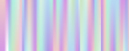 Hologram texture background. Iridescent striped gradient. Neon rainbow pastel foil. Unicorn pearl wallpaper. Vectorのイラスト素材