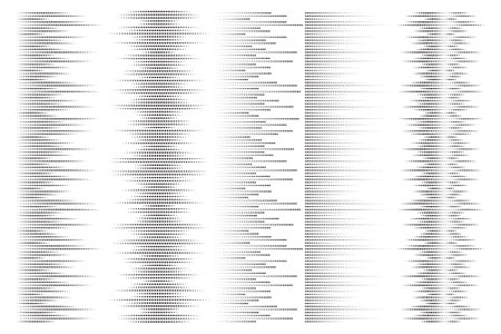 Music sound wave. Audio of voice and radio frequency lines. Abstract equalizer on white background. Vector elementsのイラスト素材