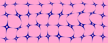 Y2k retro background. Cute checkerboard pattern. Psychedelic groovy wavy design. Funky 70s aesthetic wavy wallpaper.のイラスト素材