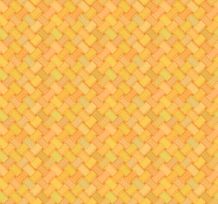 simple straw mat seamless pattern in yellow and orange colorsのイラスト素材