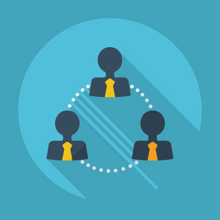 Flat modern design with shadow business iconのイラスト素材