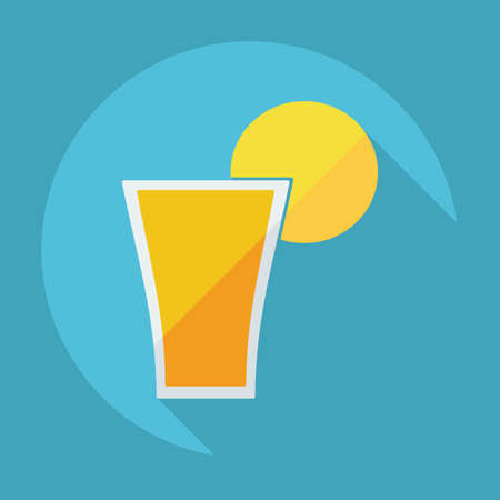 Flat modern design with shadow container a drinkのイラスト素材